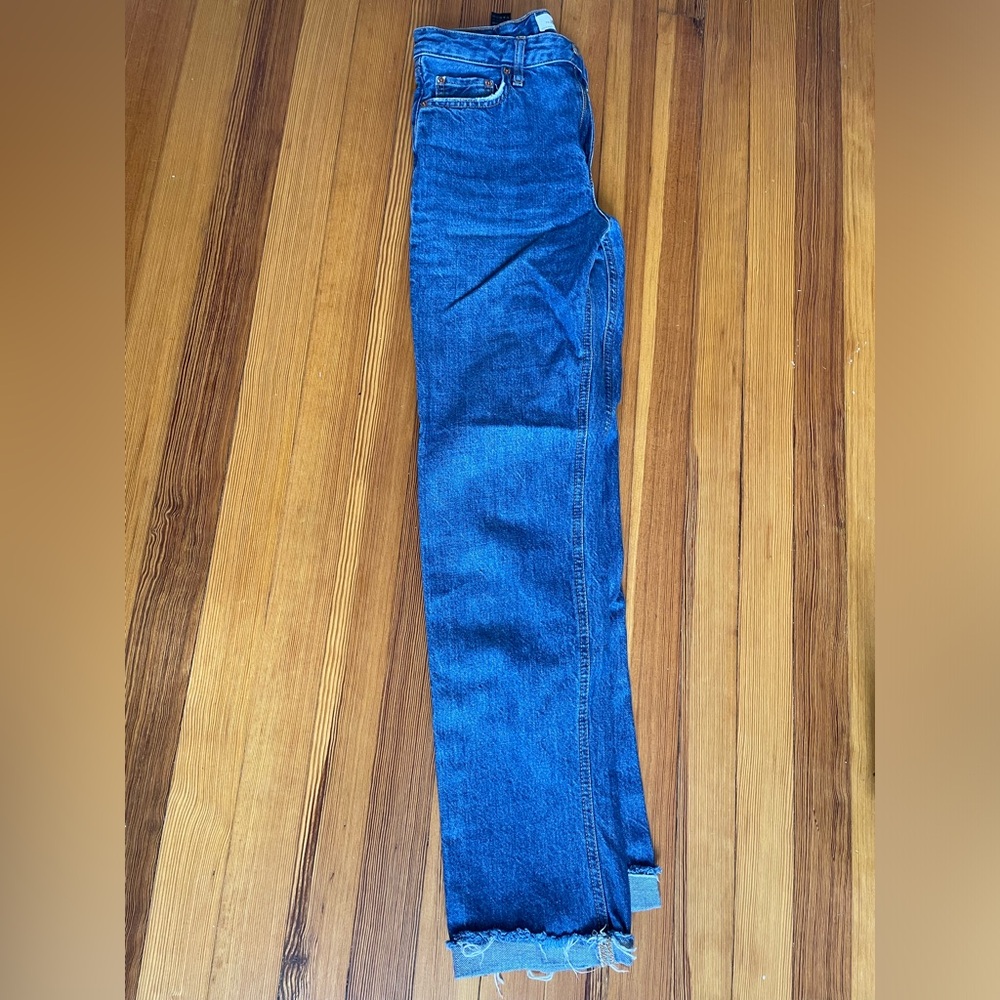Zara high waisted boyfriend fit jeans